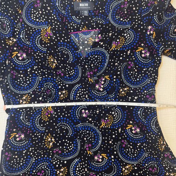 Maeve Gianna A-Line Blue Celestial Print Dress Women's 6 Whimsical Flowergoth - Picture 13 of 16